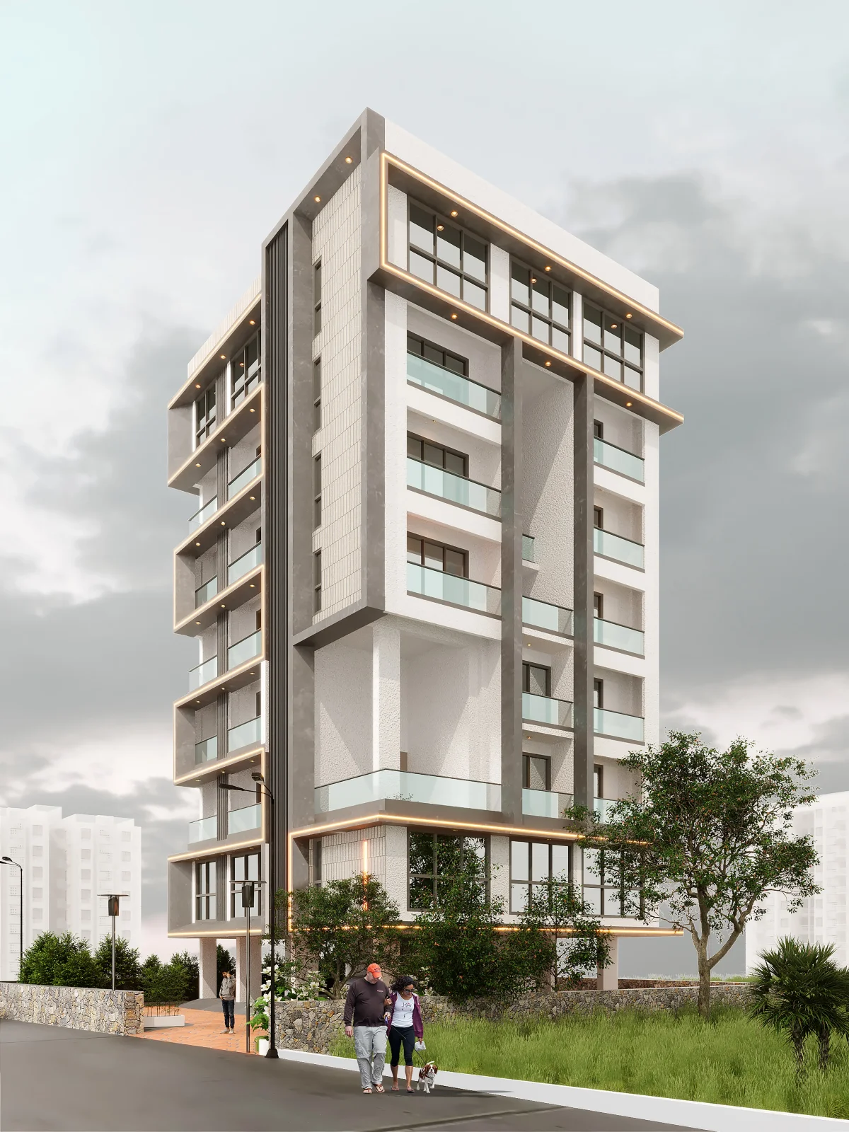 Rajas Residency portfolio project cover by Design Metrics