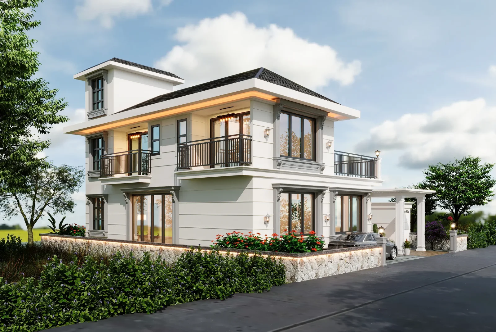 Solis Villa project photo 2 | Design Metrics Solis Villa — architecture & interior design project image 2 by Design Metrics, Alibag, Maharashtra