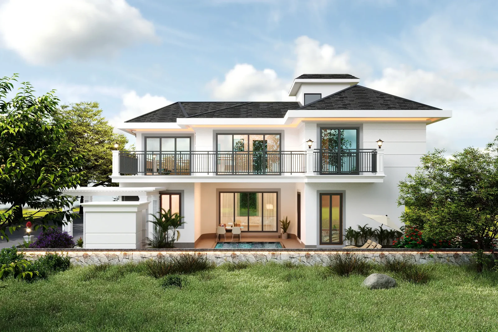 Solis Villa project photo 3 | Design Metrics Solis Villa — architecture & interior design project image 3 by Design Metrics, Alibag, Maharashtra