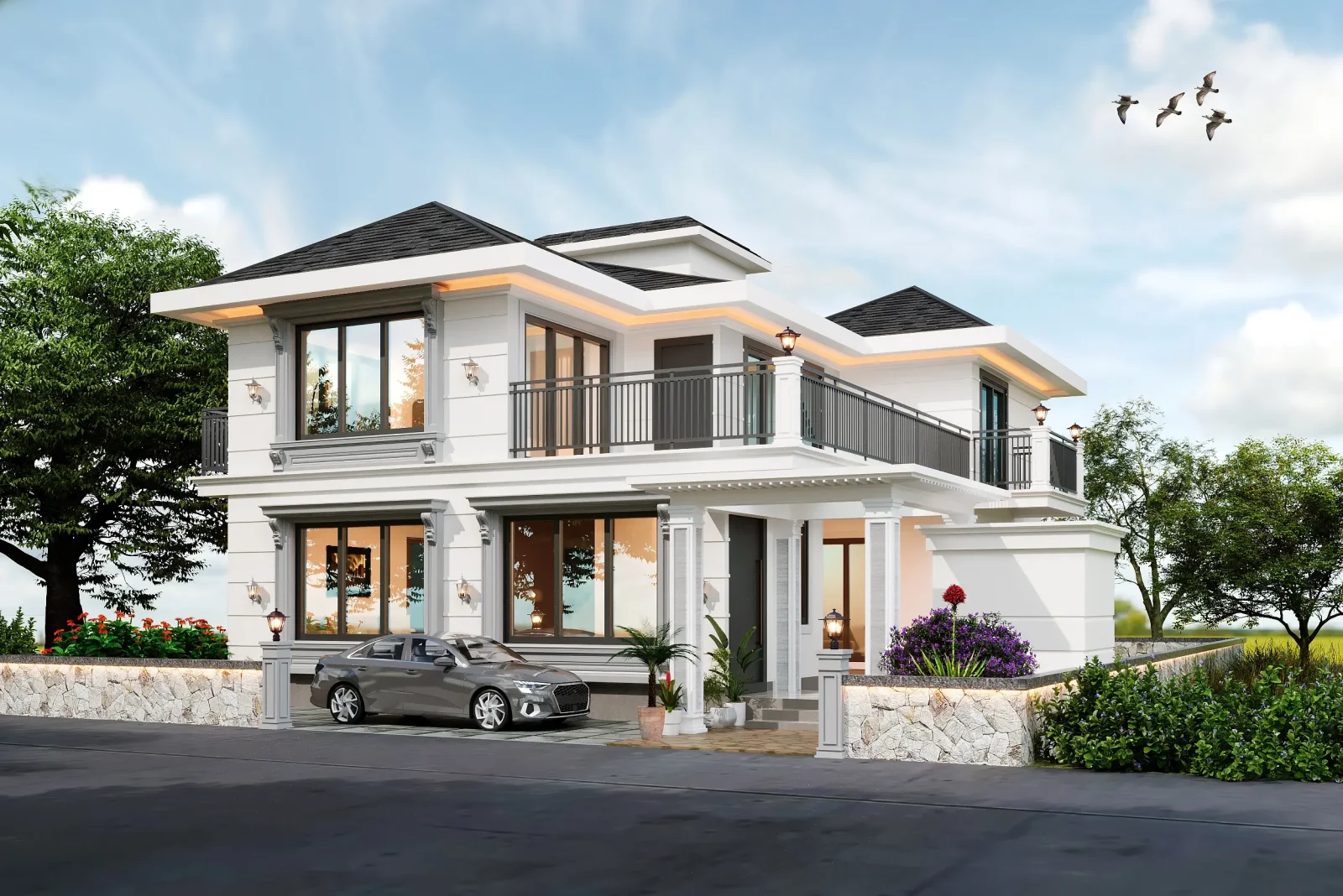 Solis Villa project photo 1 | Design Metrics Solis Villa — architecture & interior design project image 1 by Design Metrics, Alibag, Maharashtra