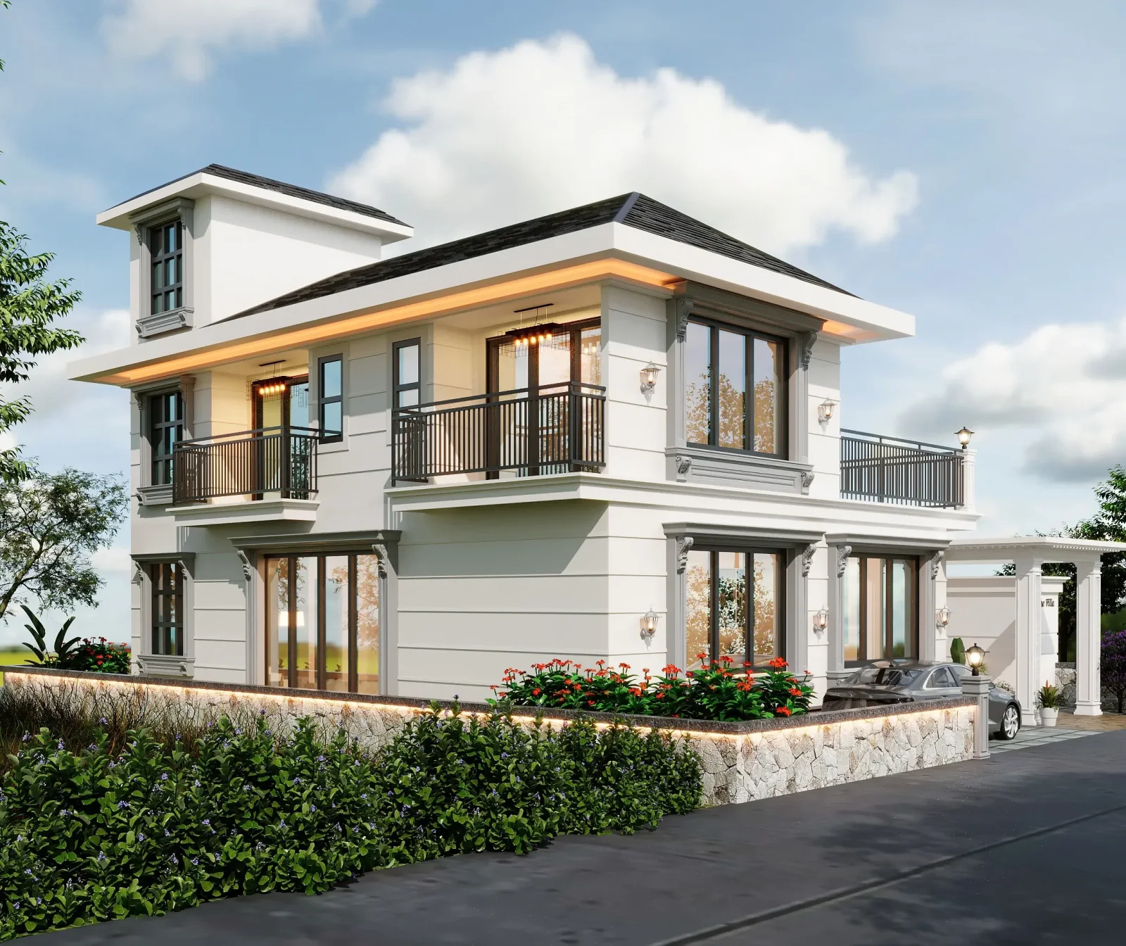 Solis Villa portfolio project cover by Design Metrics